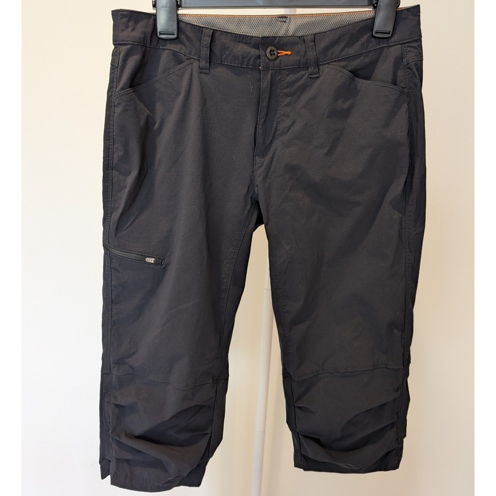 Orvis Jackson Womens Black Capri Hiking Size 6 Quick-dry Stretch UPF 5 Ruched0